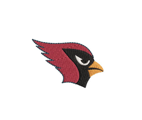 Cardinal Head 1.5  Fill Machine Embroidery Design Mascot