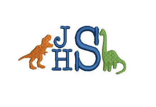 Mini Dinosaurs Dino Monogram Add Ons Machine Embroidery Design Boy Science Museum