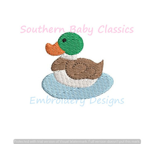 Mallard Duck Mini Fill Design Machine Embroidery Fall Boy