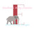 Elephant E Alphabet Animal Monogram Initial Font Machine Embroidery Design Boy Girl