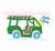 Golf Carriage Cart Preppy Mini Full Fill Machine Embroidery Design Golfing Summer Boy Girl