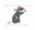 French Rat Mouse Character Full Fill Machine Embroidery Design Theme Park