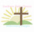 Easter Cross Sun Rising Light Sketchy Fill Machine Embroidery Design