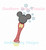 Mouse Theme Park Character Bubble Wand Sketchy Fill Machine Embroidery Design