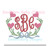 Valentine Heart Flower Bow Monogram Frame Swag Machine Embroidery Design Spring