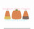 Halloween Candy Trio Sketchy Fill Machine Embroidery Design Fall Trick or Treat Candy Corn