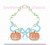 Greenery Pumpkin Bow Monogram Frame Machine Embroidery Design Fall Autumn Girl