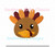 Turkey Mascot Head Mini Fill Machine Embroidery Design Hokie Thanksgiving