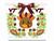 Turkey Hokie Mascot Football Floral Frame Machine Embroidery Design