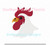 Rooster Gamecock Head Mascot Mini Fill Machine Embroidery Design Football Farm Animal