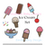 Ice Cream Mini Set Machine Embroidery Design Summer Popsicle Banana Split Sprinkles