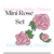 Mini Rose Set Machine Embroidery Design Rosette Design Sets Floral Flowers Roses