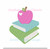 Apple Books Back to School Light Sketchy Fill Machine Embroidery Design Kindergarten Teacher Gift