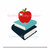 Apple Books Back to School Mini Fill Machine Embroidery Design Heart Fall Kindergarten