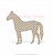 Horse Chic Artistic Fill Quick Stitch  Machine Embroidery Design Boy Girl Derby Preppy