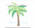 Palm Tree Artistic Chic Fill Coconut Tree Machine Embroidery Design Beach Vacation