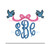 Bluebird Cinderella Princess Bow Monogram Frame Bird Blue Machine Embroidery Design