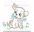 Puppy Dog Quick Stitch Vintage Style Machine Embroidery Design Baby Shower Gift