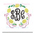 Lemon Two 2 Bow Monogram Frame Machine Embroidery Design Summer Preppy Spring Summer