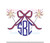 Sparkler Bow Monogram Topper Firework Fourth 4th of July Machine Embroidery Design