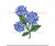Hydrangea Flowers Floral Machine Embroidery Design Mini Fill Spring Summer Preppy Flower