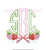 Strawberry Bow Monogram Swag Machine Embroidery Design Floral Spring Farm Summer