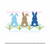 Bunny Rabbit Trio in Garden Carrot Patch Machine Embroidery Design Easter Boy Girl