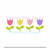 Tulips in a Row Spring Machine Embroidery Design Easter Girl Floral Flowers Flower