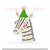 Birthday Party Hat Zebra Machine Embroidery Design Mini Fill First Party Zoo Boy Girl