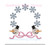 Snowman Snowflake Winter Christmas Monogram Frame Machine Embroidery Design Bow Girl