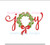 Joy Word Art Christmas Wreath Machine Embroidery Design Girl Linens