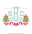 Christmas Tree Bow Ribbon Monogram Frame Swag Machine Embroidery Design Holiday Girl