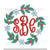 Holly Berry Mistletoe Snowflake Winter Christmas Monogram Frame Machine Embroidery Design