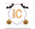 Bat Jack O Lantern Pumpkin Halloween Monogram Frame Machine Embroidery Design