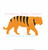 Simple Tiger Mini Fill Mascot Trio Machine Embroidery Design Football Tigers Boy Girl