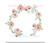 Poppy Vintage Stitch Monogram Frame Machine Embroidery Design Floral Flower Preppy