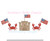 Crab Beach Sand Castle American Flag Patriotic Fourth of July Vacation Fill Machine Embroidery Desig