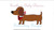 Dachshund Bandanna Dog Zig Zag Applique Digital Embroidery Design Instant Download File Boy