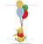 Honey Loving Bear Character With Balloons Machine Embroidery Design Mini Birthday