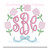 Tulip Bow Monogram Frame Light Sketchy Fill Machine Embroidery Design Flower Spring Easter