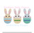 Bunny Rabbit Easter Egg Trio Machine Embroidery Design