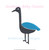 Simple Crane Pelican Bird Mini Fill Machine Embroidery Design Preppy Baby Summer