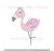 Flamingo Girl Flowers Cute Light SketchFill Machine Embroidery Design Preppy Beach Summer Girl Cute