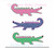 Preppy Gators Stacked Light Sketchy Machine Embroidery Design Alligator Crocodile