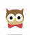Owl Face Head Wearing Bow Tie Bowtie Preppy Mini Fill Machine Embroidery Design Boy