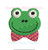 Frog Face Wearing Bow Tie Bowtie Preppy Bow Mini Fill Machine Embroidery Design  Boy