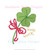 Good Luck Clover Shamrock St. Patrick Day Lucky Charm Mini Fill Machine Embroidery Design