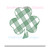 Gingham Plaid Clover Shamrock St. Patrick's Day Sketchy Light Fill Machine Embroidery Design Four