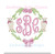 Double Lamb Lambs Bow Girl Sheep Easter Floral  Monogram Frame  Machine Embroidery Design