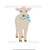 Lamb Sheep with Bow Easter Baby Spring Mini Fill Machine Embroidery Design